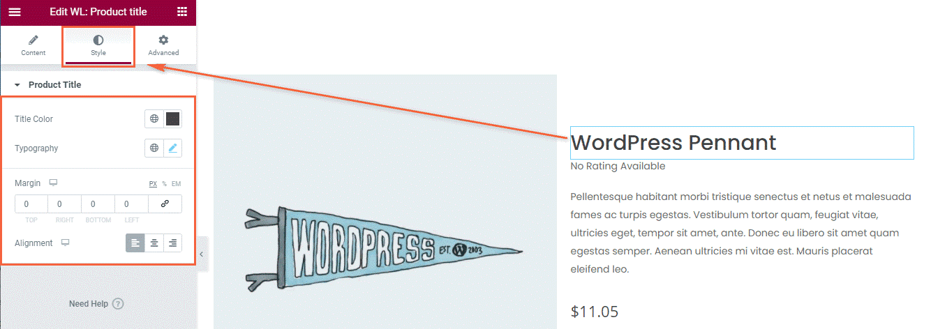 Product Title for quick view