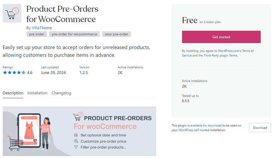 Product Pre-Orders for WooCommerce By VillaTheme