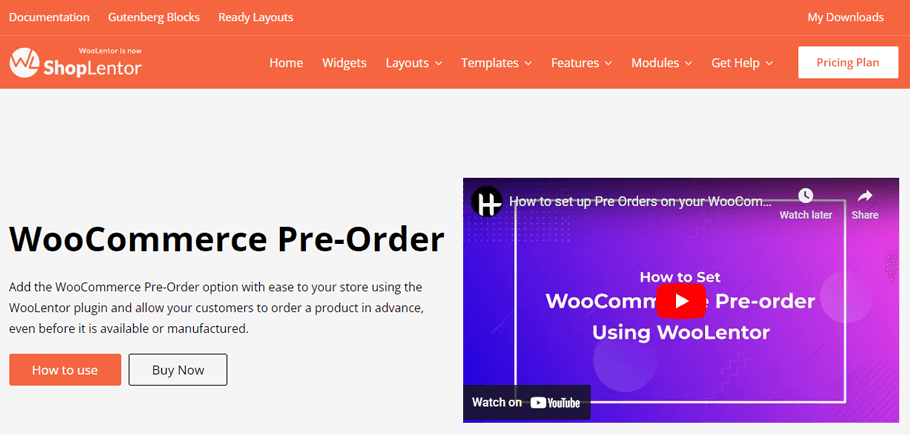 WooCommerce Pre Order Plugin (Module) by ShopLentor