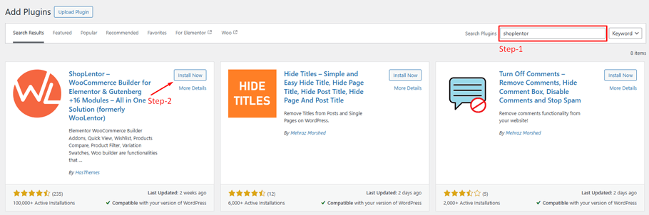 Click "Install Now"