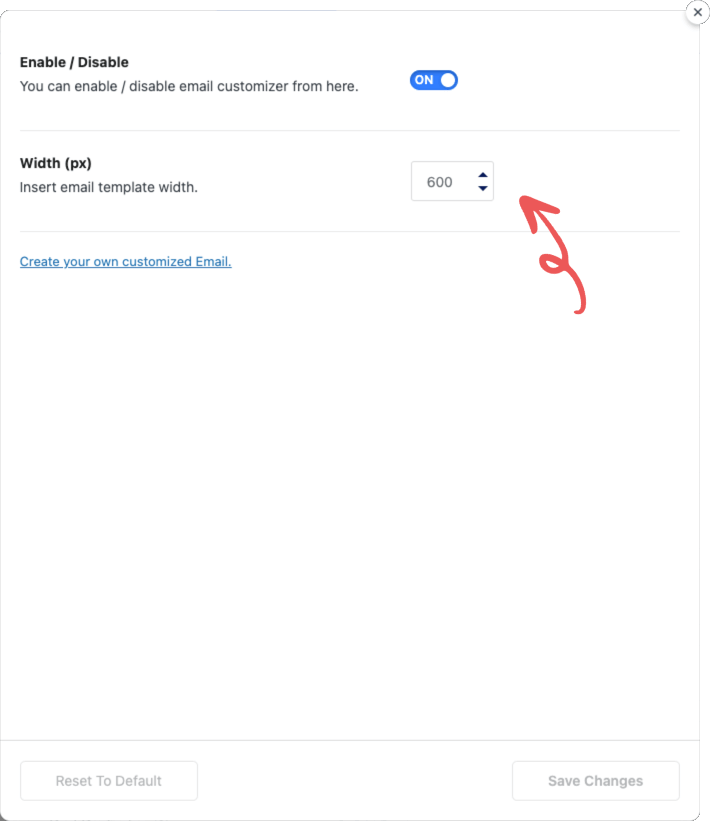 Configuring Image - Email Customizer