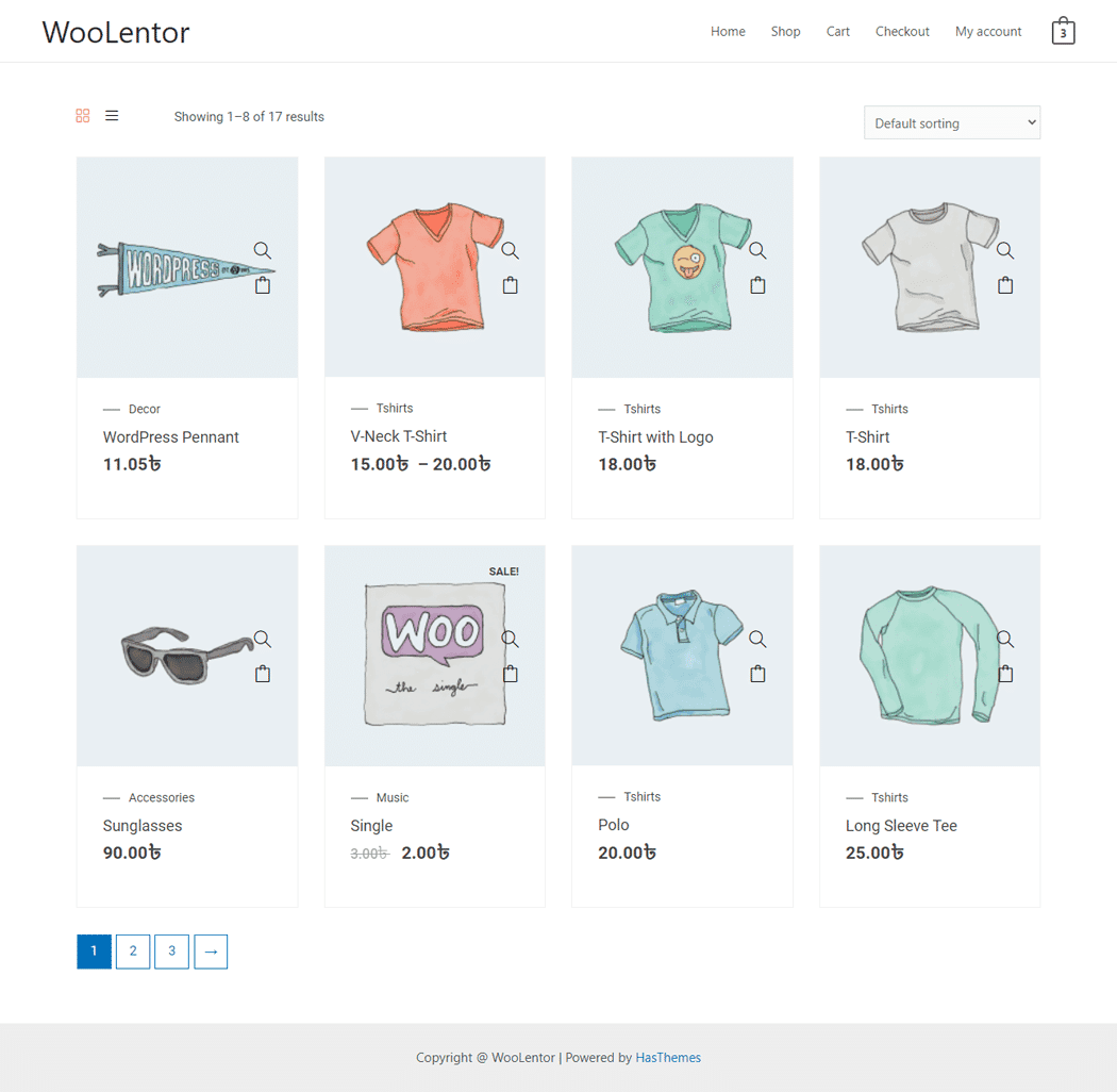 Product Archive Layout (Custom)