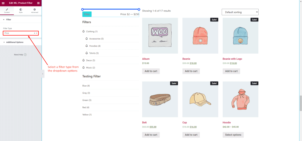 WooLentor Product Filter