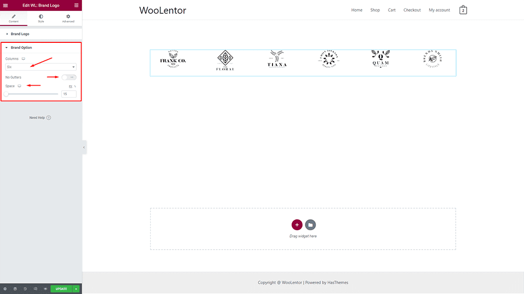 WooLentor Brand Logo Widget