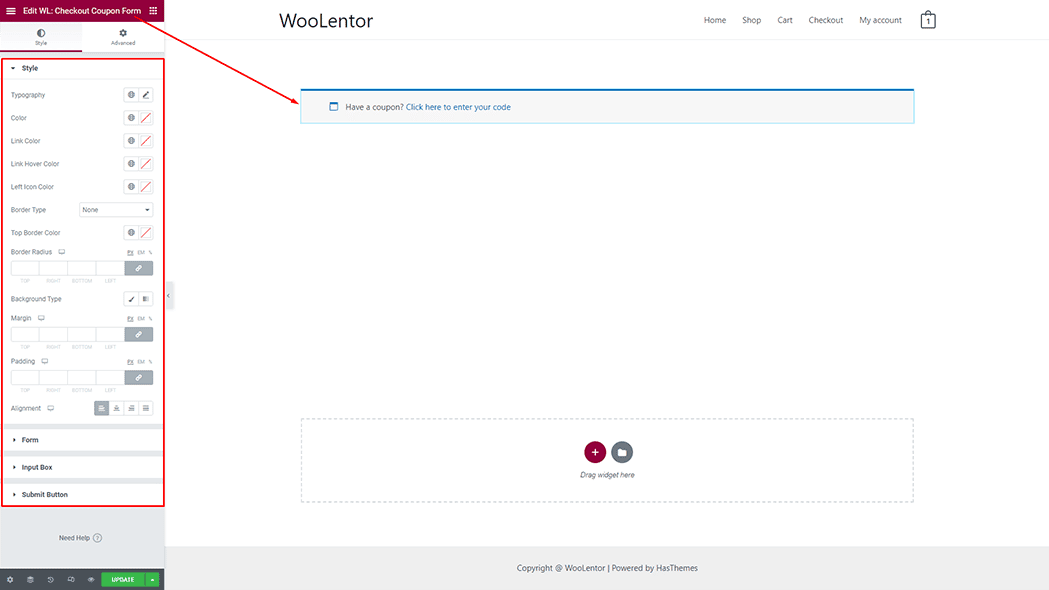 WooLentor Checkout Page Template