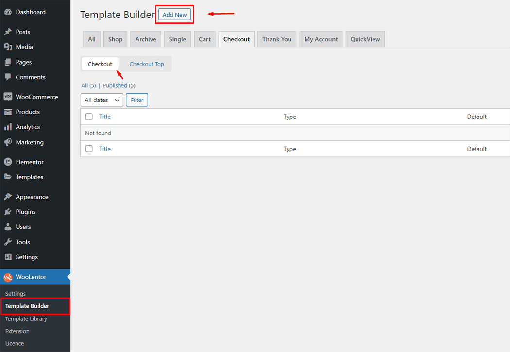 WooLentor Checkout Page Template