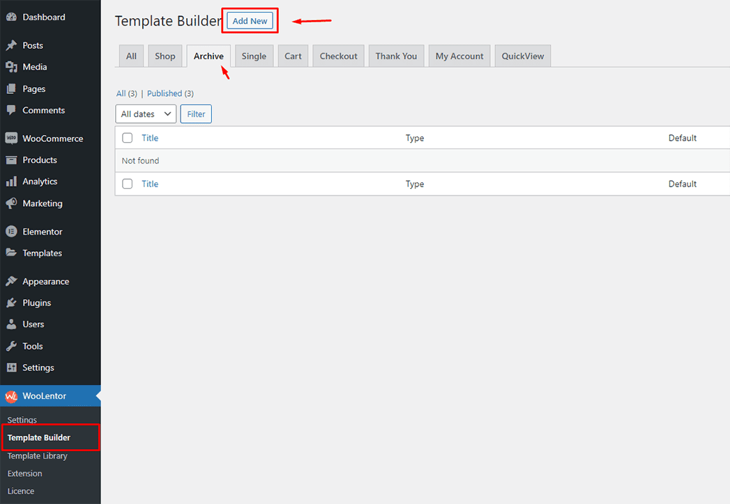 WooLentor Product Archive Page Template