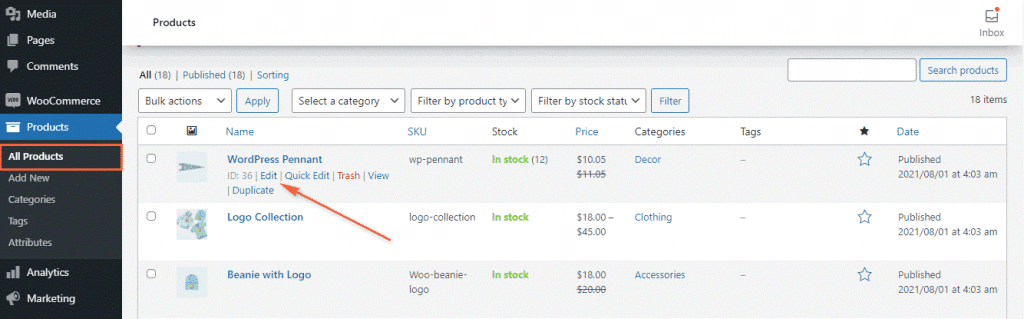 Woolentor specific product edit